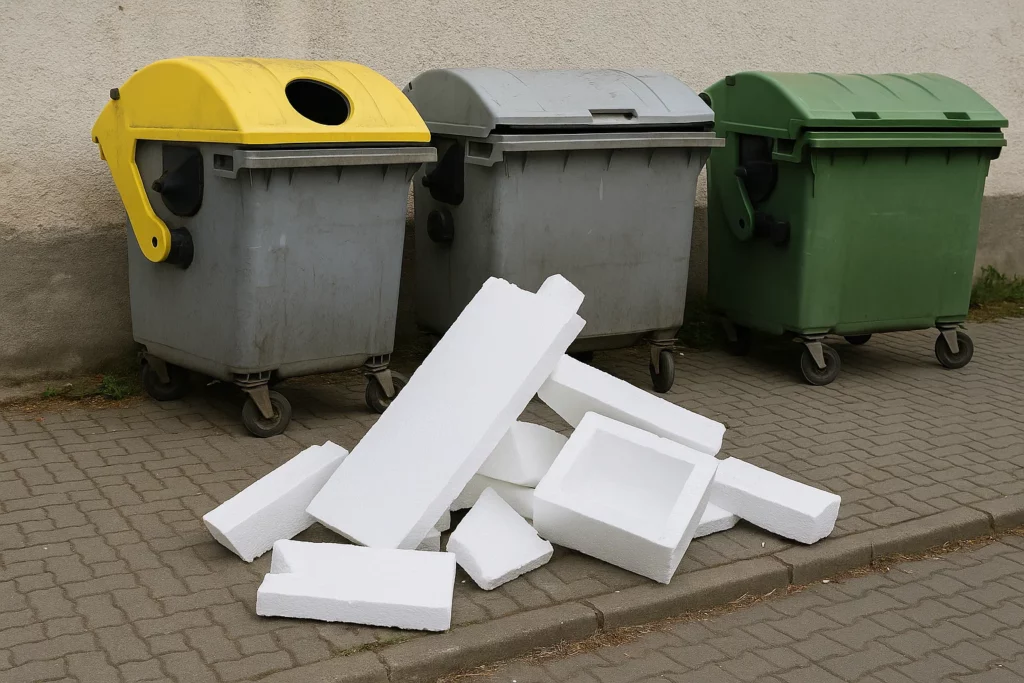 Češi neumí recyklovat polystyren, ten končí ve směsném odpadu nebo vedle popelnic