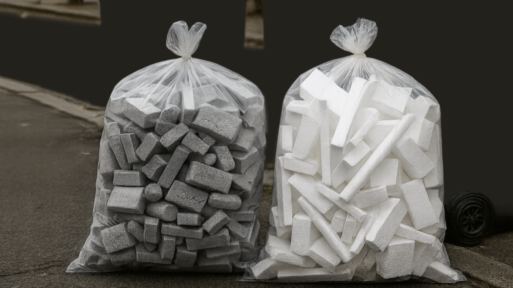 Recyklace polystyrenu a nakládání s odpady