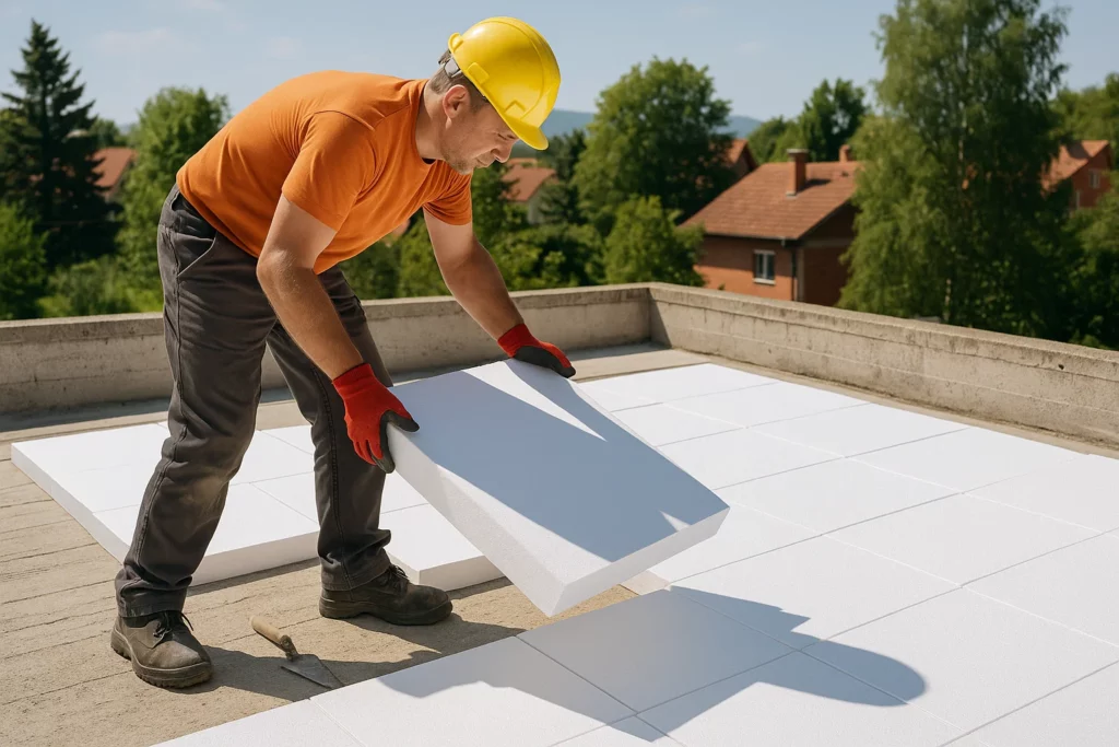 Instalace, aplikace a závady při provádění polystyrenu