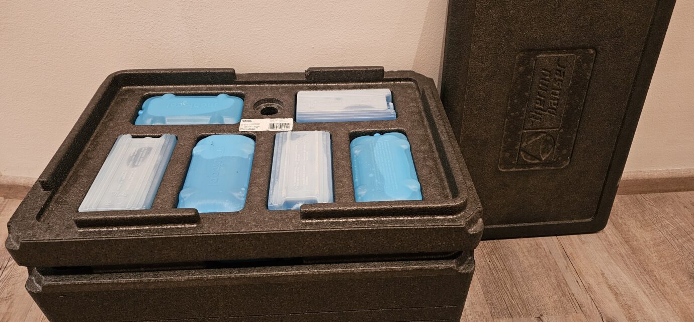 Termobox z pěnového polystyrenu (EPS) s chladicími akumulátory