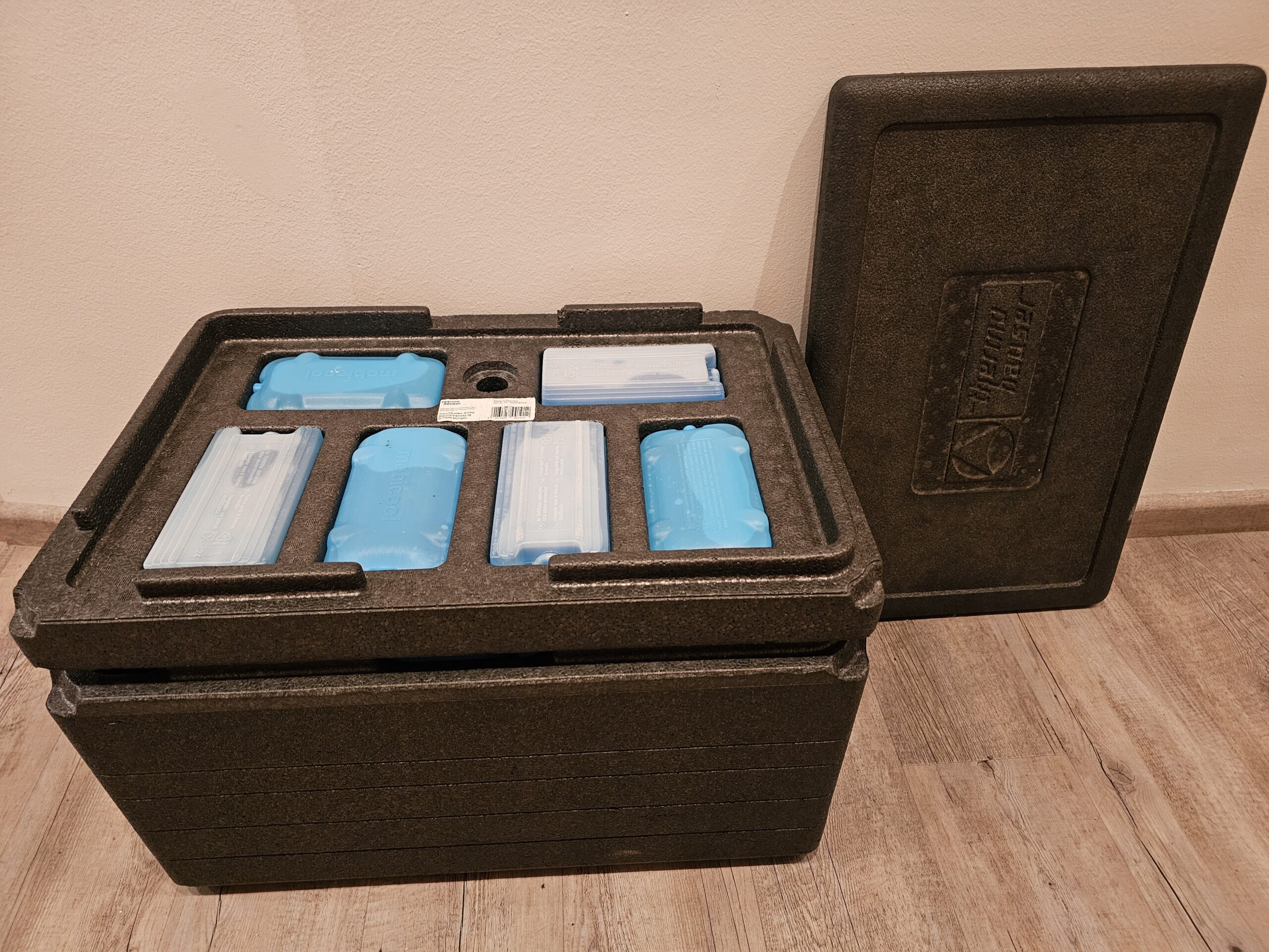 Termobox z pěnového polystyrenu (EPS) s chladicími akumulátory