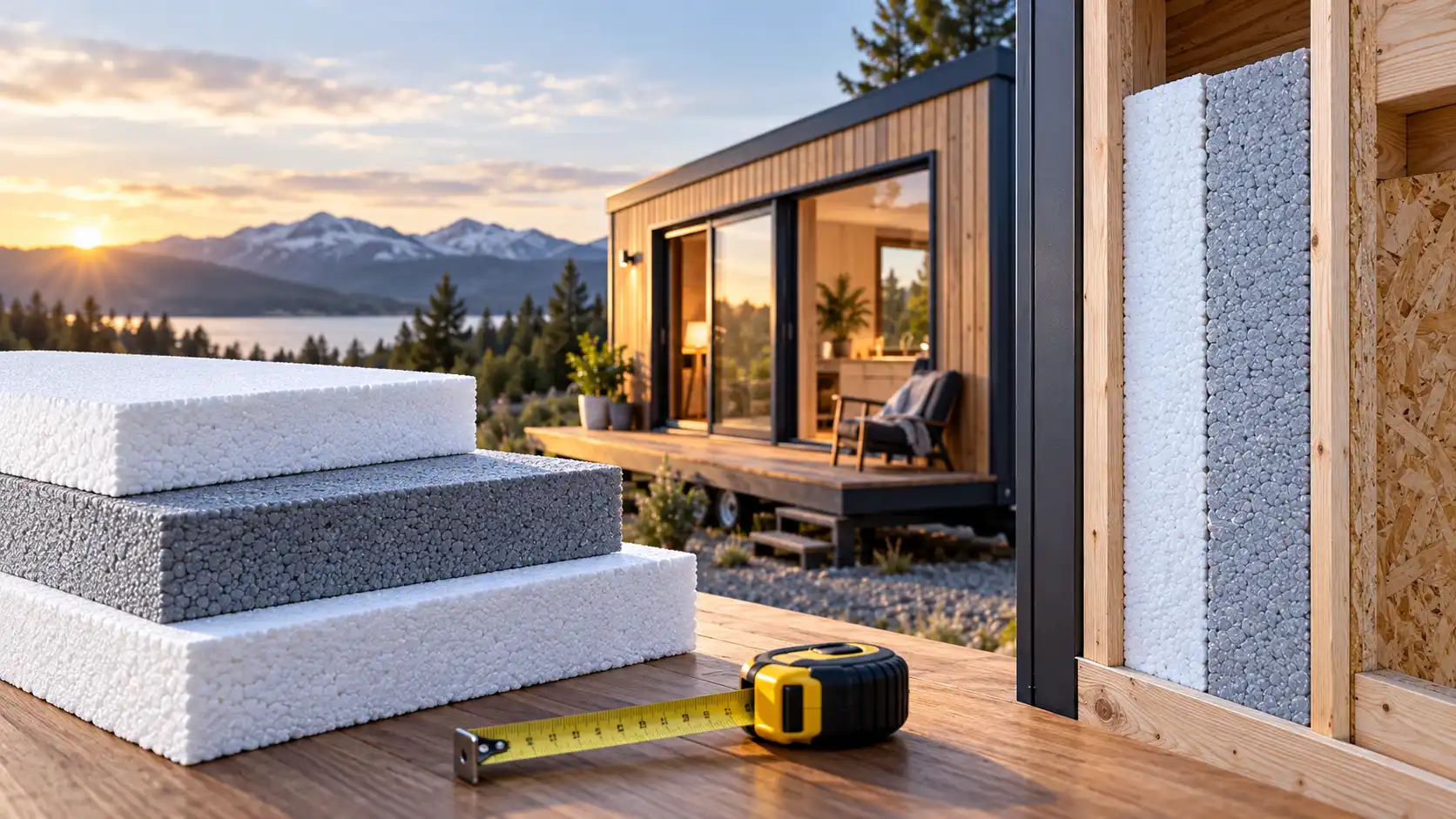 Jakou tloušťku pěnového polystyrenu (EPS) zvolit pro tiny house