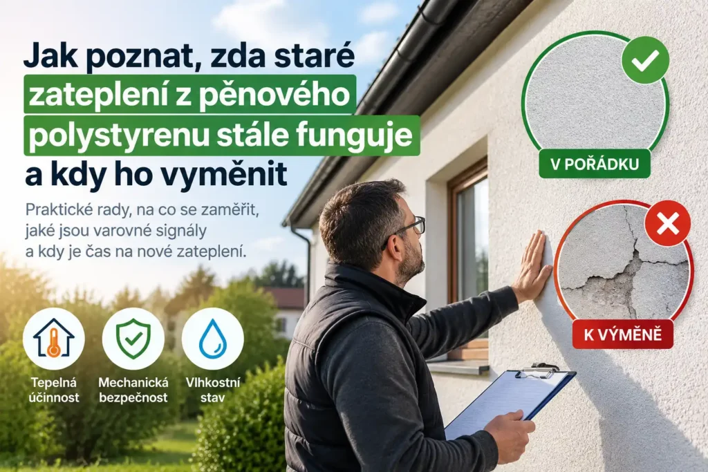 Kontrola starého zateplení z EPS