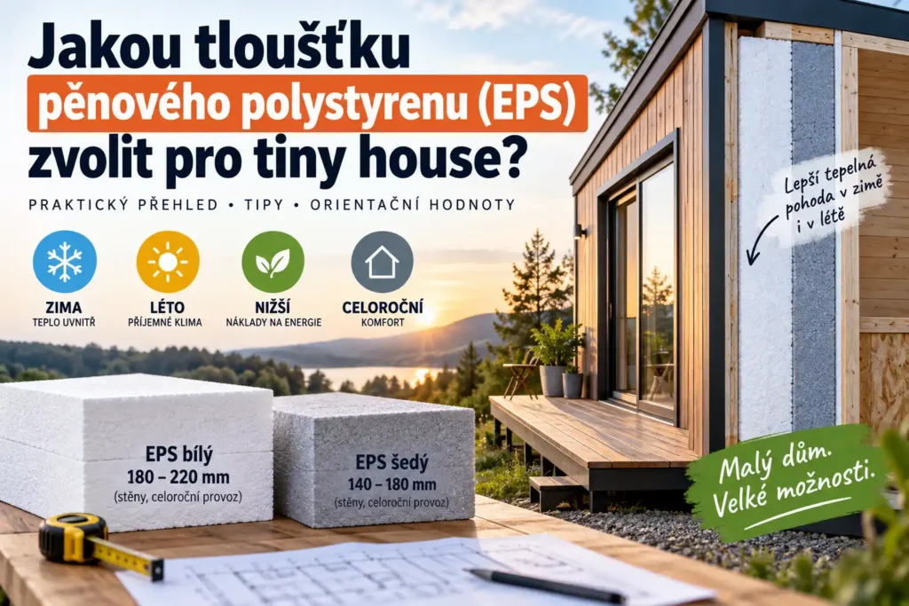 Tloušťka pěnového polystyrenu (EPS) zvolit pro tiny house